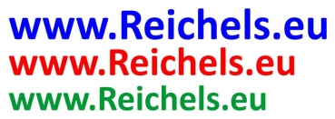 Klebeschrift: www.Reichels.eu