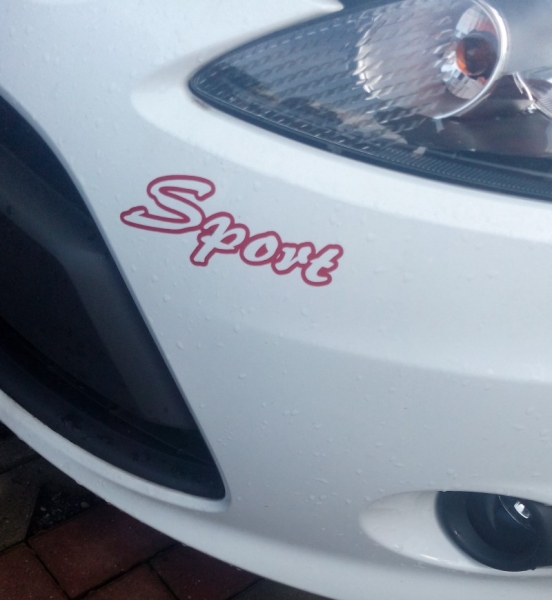 Klebeschrift: Sport